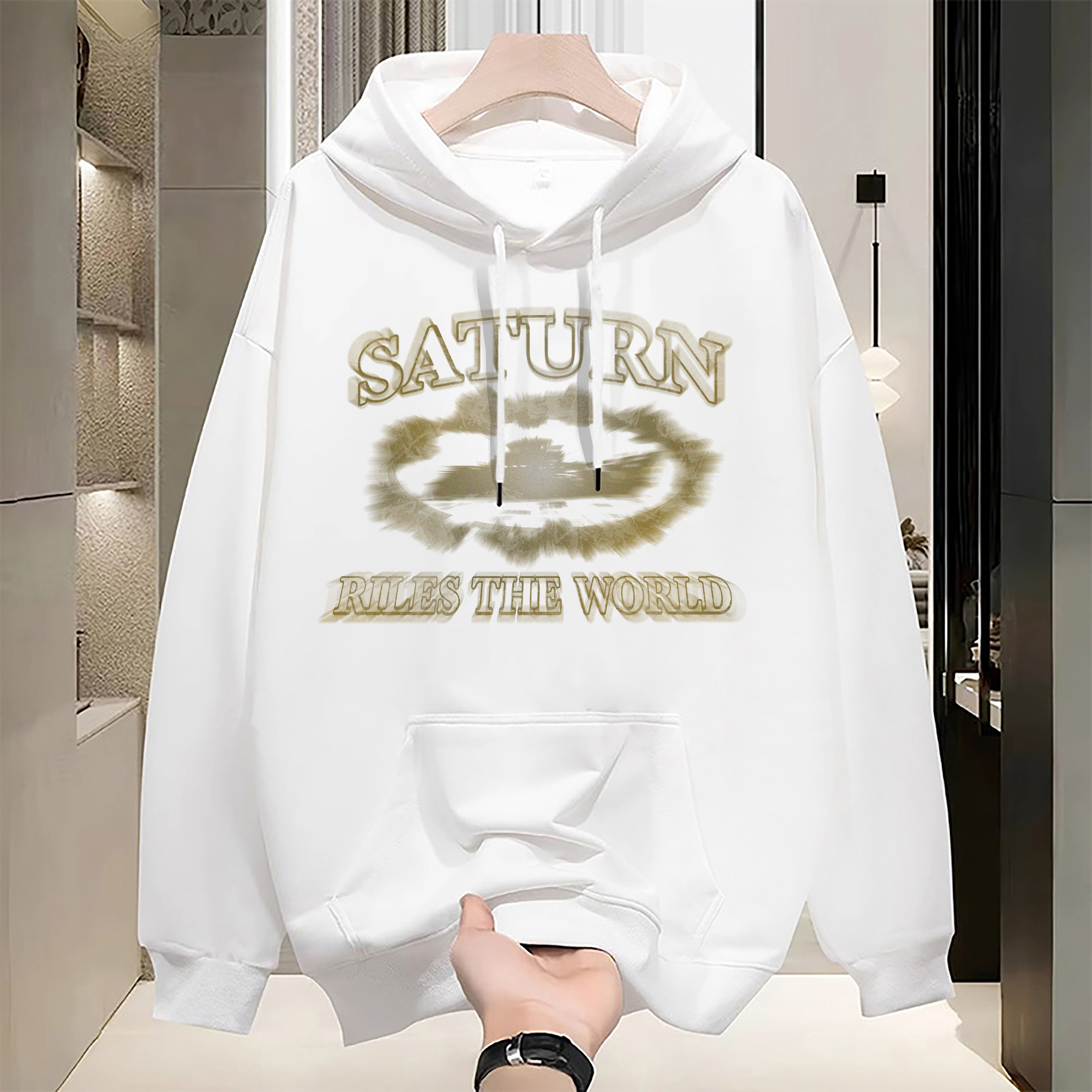 Men's Hoodies Men Luxury Crewneck Sweatshirt Hoody Classic Streetwear Cotton Loose Oversized Casual Trendy Women