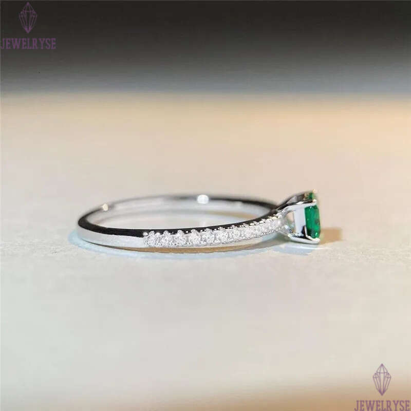 4x6mm emerald diamond band designer rings for women wedding engagement 925 sterling silver gold finger luxury ring square 5A zirconia jewelry woman gi