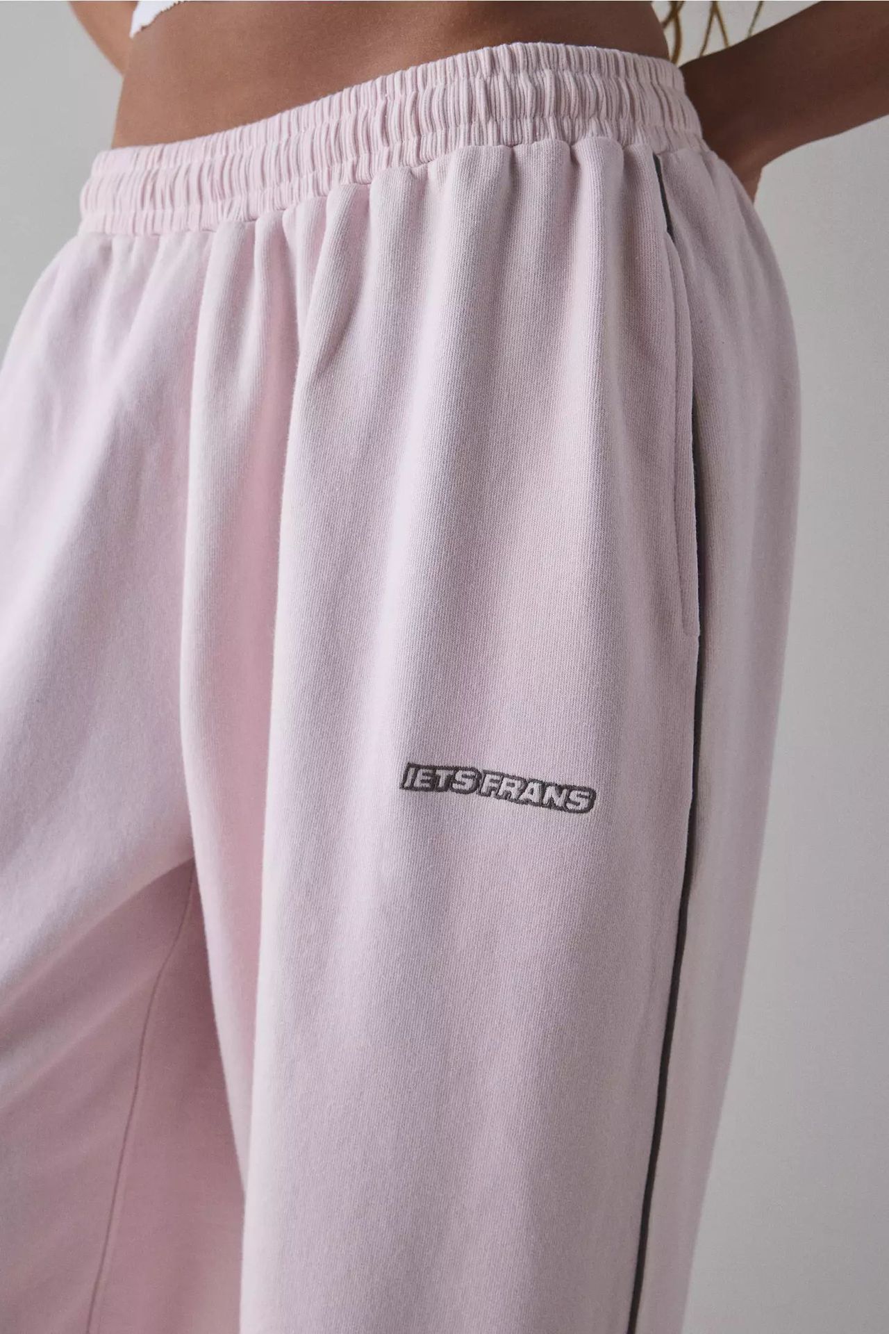 Women's Pants Iets Frans Embroidery Women Men Wide Leg Sweatpants Designer High Waisted Baggy Flared Revive Cargo Jogger Daily Wear Loose Yoga Sp