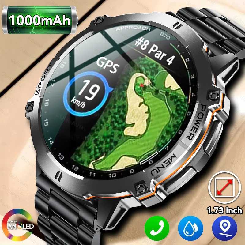 New Military T-REX3 GPS Track Smart Watch Men 1000mAh Large Battery 10ATM Waterproof HD Call Outdoor Sports Smartwatch C251203