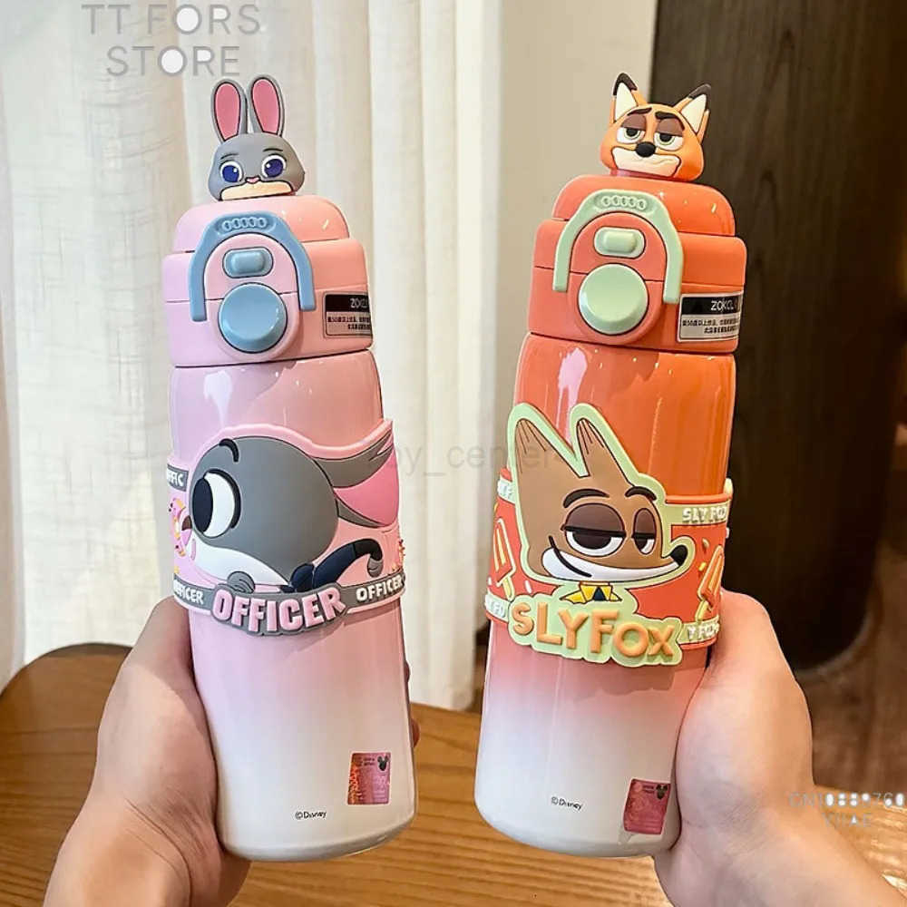 Disney Disneys New Childrens Insulated Water Bottle with Creative Designs Featuring Stitch Judy Nick and Zootopia H251203
