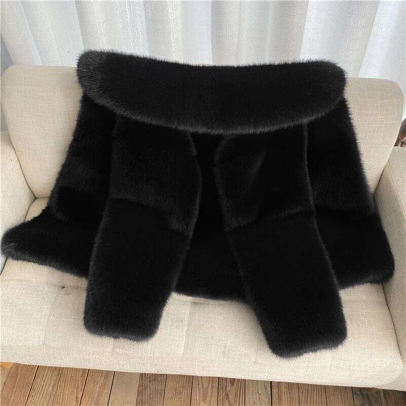 Autumn Winter New Mens Fox Fur Coat Fashion Jacket Temperament Leisure Warm Imitation Fur Jacket Street C48