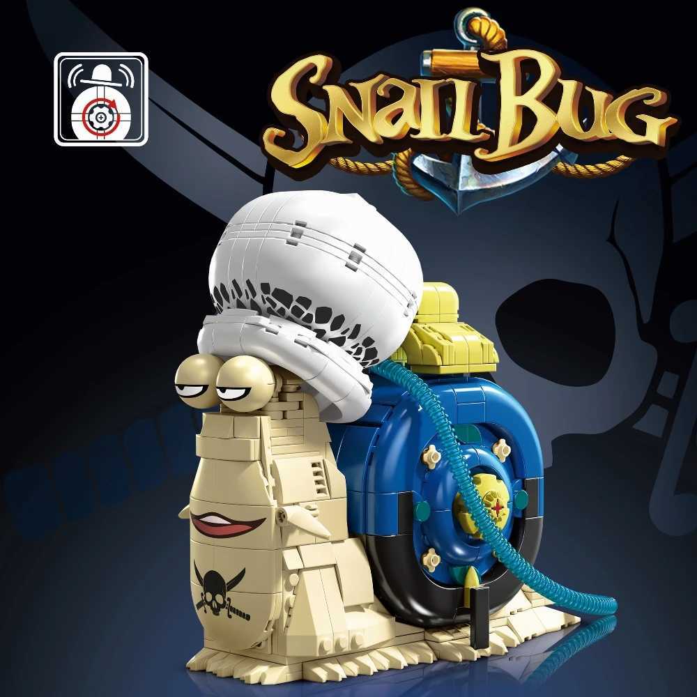 2025 Creative Snail Bug Model Building Blocks Bricks Toys MOC Assembly For Kids Adt Birthday Halloween Christmas Gifts C251203