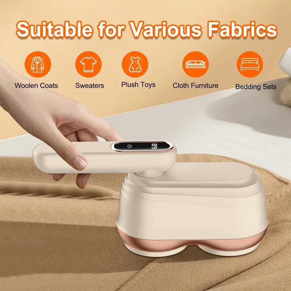 protable Electric Clothes Lint Remover Digital Display USB Rechargeable Hair Ball Trimmer Fuzz Clothes Sweater Shaver Device M251203 - view 7