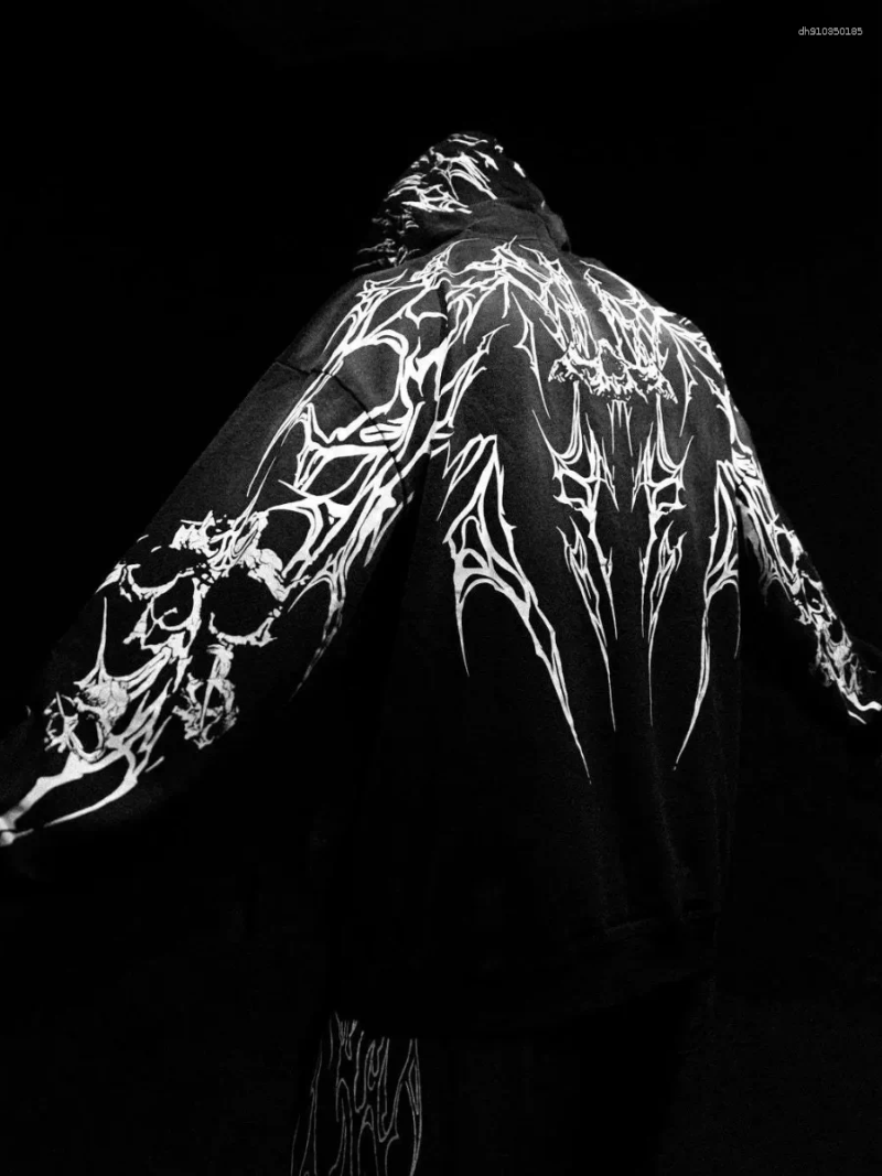 Men's Hoodies Breathedivinity Heavyweight Fitness Glam Meets Gym Culture Breathedivinity Bloodraven Oversized Hoodies Essential for Sports and fitness