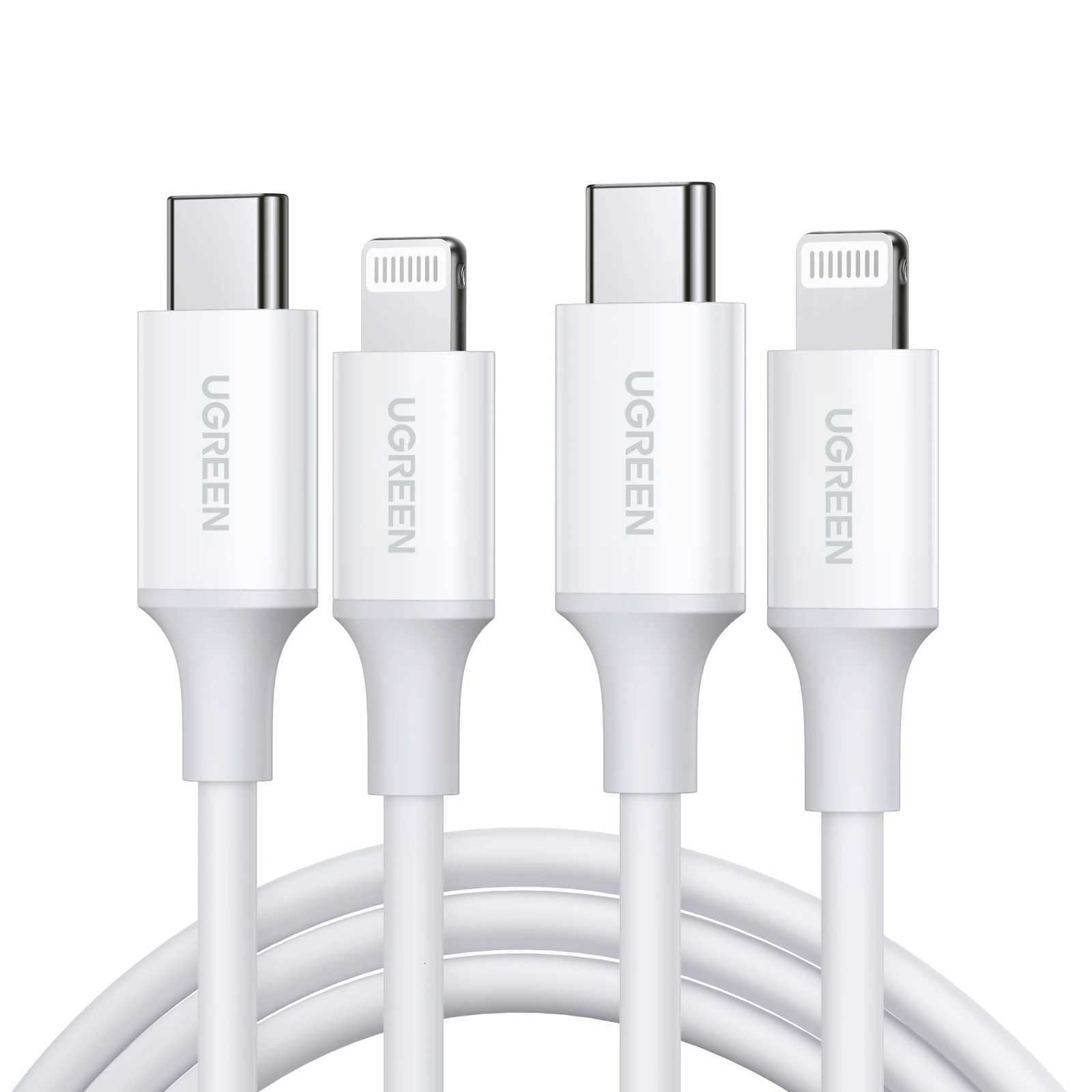 UGREEN 2PCS MFi 20W PD USB Type C to Lightning Cable for iPhone 14 13 12 Pro Max Fast Charging for iPad Mini Phone Type C Cables C251203