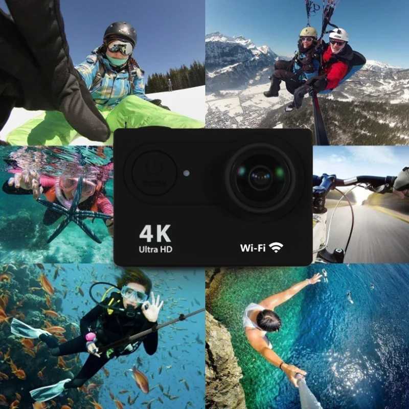 Action Camera tra HD 4K/30fps WiFi 20-inch 170D Underwater Waterproof Video Recording Cameras Sport Cam Y251203