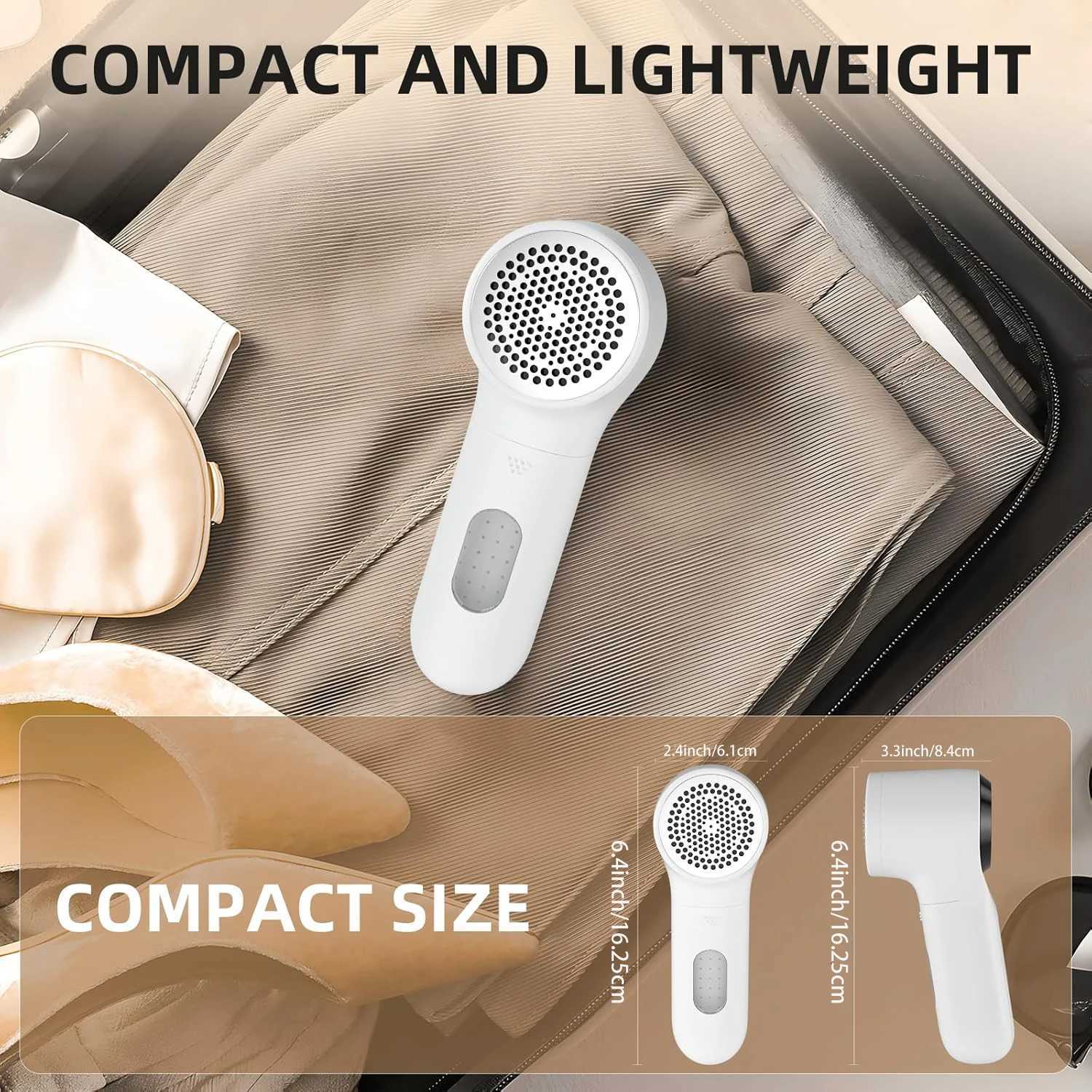 Digital Display Mini Lint Remover Powerful No-Clog USB Charging Portable Design for Fabric Clothes Garment Care M251203 - view 4