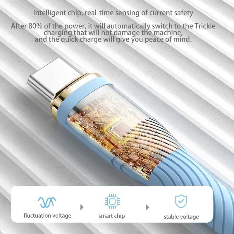 PD 100W Type C To Type C Charge Cable Liquid Silicone For 13 S6 Book Charge For Ipad Pro Charger Cable C251203
