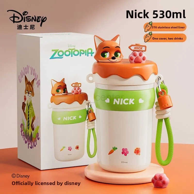 Disney 5 Designs Available316 Stainless Steel Thermos with HandleSecure Portable BottleSafe for Family Use H251203