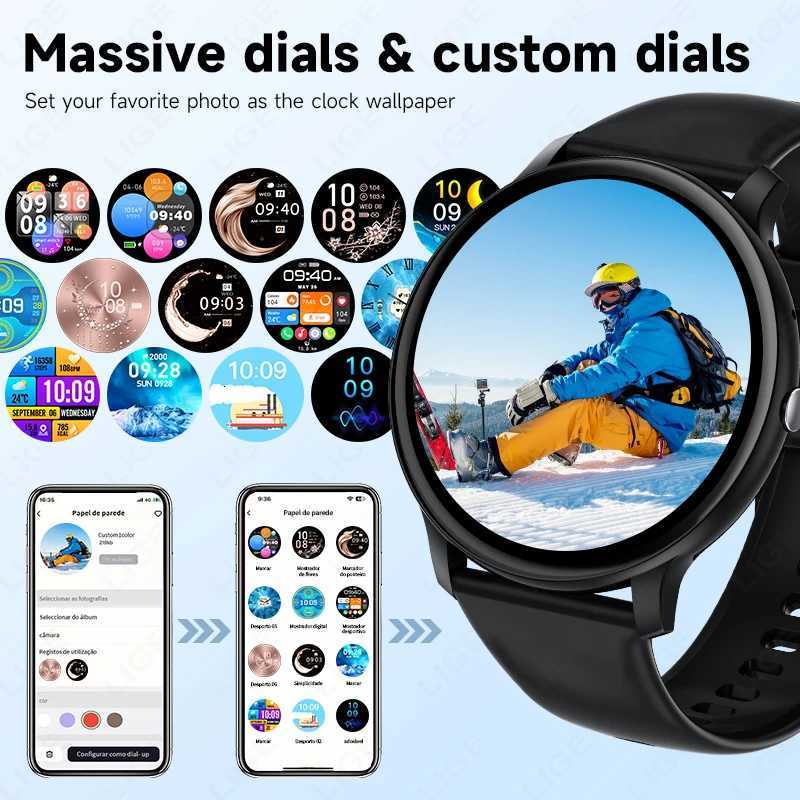 LIGE Call Wen Smart Watch Men Sports Fitness Watches Rate Health Monitor Smartwatch Ladies For Android iOS C251203