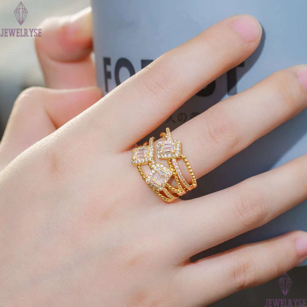 Luxury Jewelry Designer Bride Wedding Water Drop Rings Size 6-9 AAA Cubic Zirconia Copper White Blue Yellow Green Diamond Love Engagement Silver CZ Ri