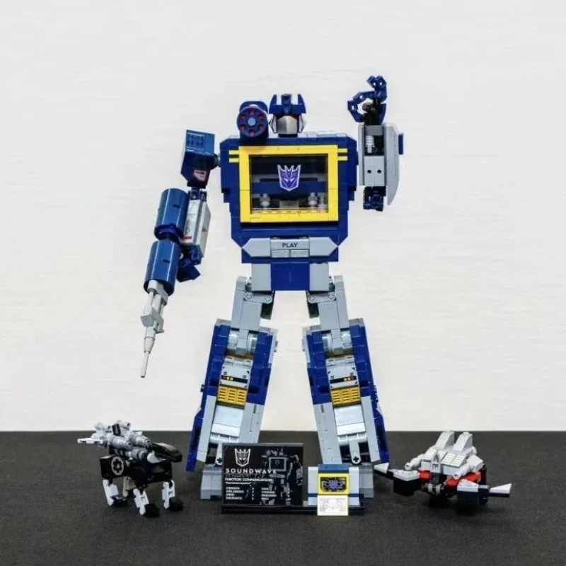 NEW 1505PCS FIT 10358 Robot Soundwave Building Blocks Assembly Brick Model Toys For Boy Kids Christmas Birthday Gift He Decor C251203