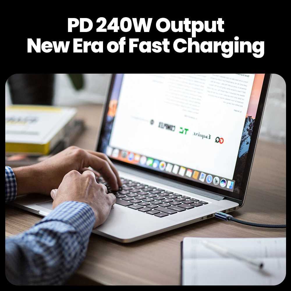 Toocki 240W USB C TO C Cable PD 31 Fast Charge Type C To Type C Display Cable For iPhone 15 16 12 13 S23 book C251203