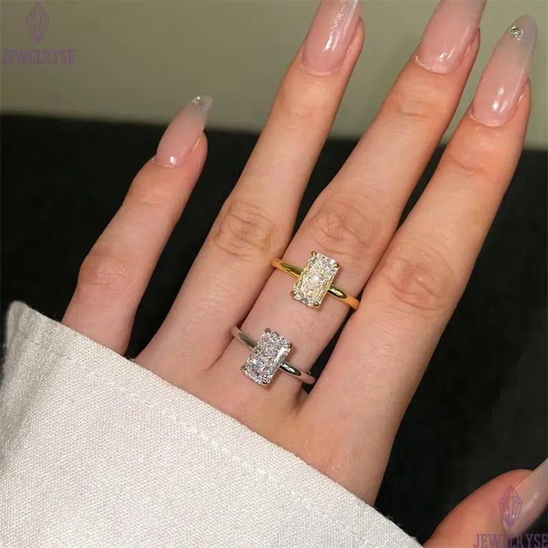 Water Drop Diamond S925 Sterling Silver Designer Ring for Woman 8A Cubic Zirconia Love Bridal Engagement Wedding Gold Rings Womens Luxury Jewelry Gift