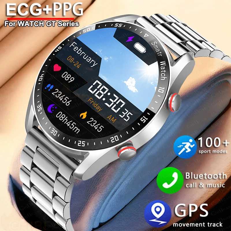 2025 New Outdoor Sports Smart Watch Men GT Series 153 inch AMOLED Sn Sports Watch ECGPPG Health Smartwatch For Android IOS C251203