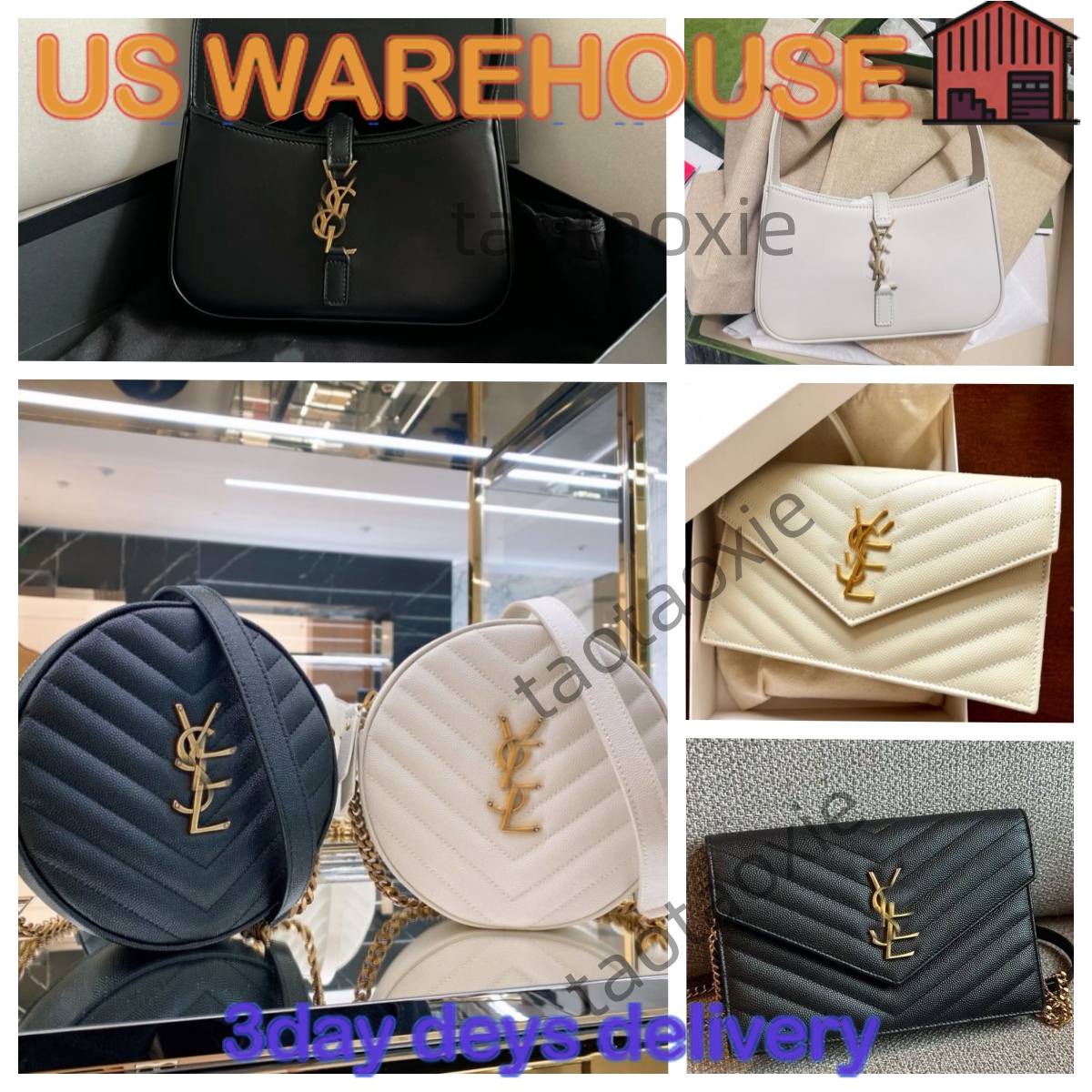 Designer Bags Shoulder Bags Luxury Bags High-Quality Women's Handbags Wallets Caviar Leather Crossbody Bags Classic Black Round Bags and Gold Chain Evening Clutches