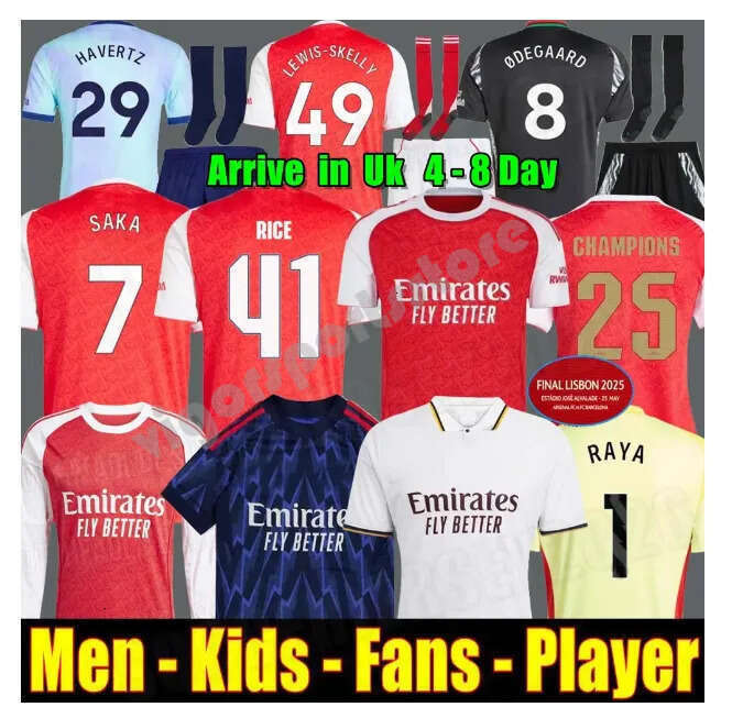 25 26 soccer jersey l1 MITH ROWE PEPE SAKA ODEGAARD THOMAS MARTINELLI TIERNEY 24 25 26 football shirt Men HENRY CHILD Fans vigo Player version 1v