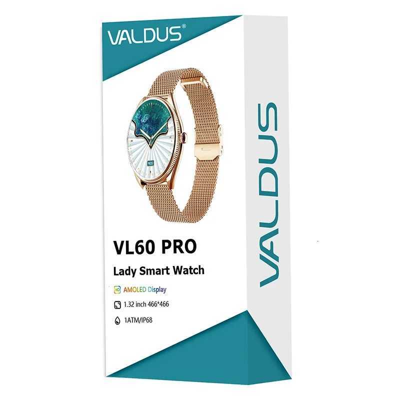 VALDUS VL60 Pro AMOLED Smartwatch Wen Men Call IP68 Waterproof 3D Menu Rate Step Fitness Sports Smart Watch C251203