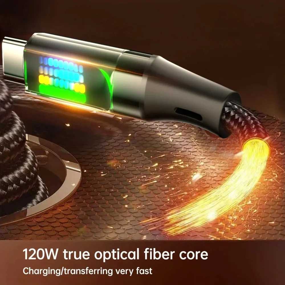 120W er Fast Charging USB C To Type C Data Cable USB A To Type C Phone Charge Wire For iPhone Data Cord C251203