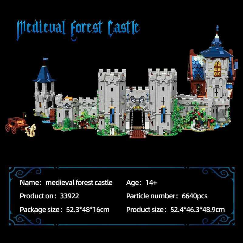 6640PCS Medieval Jungle Castle Building Blocks Forest Castle Model Bricks Desktop Decoration DIY Toys For Kids Holiday Gifts C251203