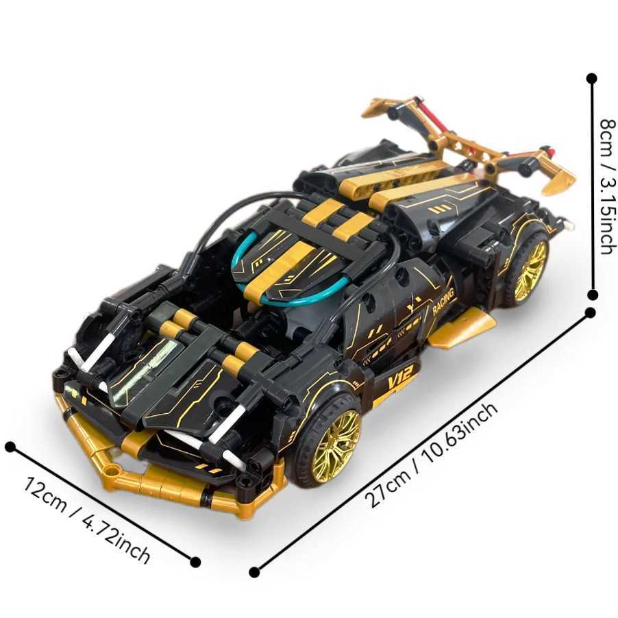 500 Piece Racing Car Building Set for KidsSTEM 118 Technology Sports Car Collection Model Brick Toy Kit C251203