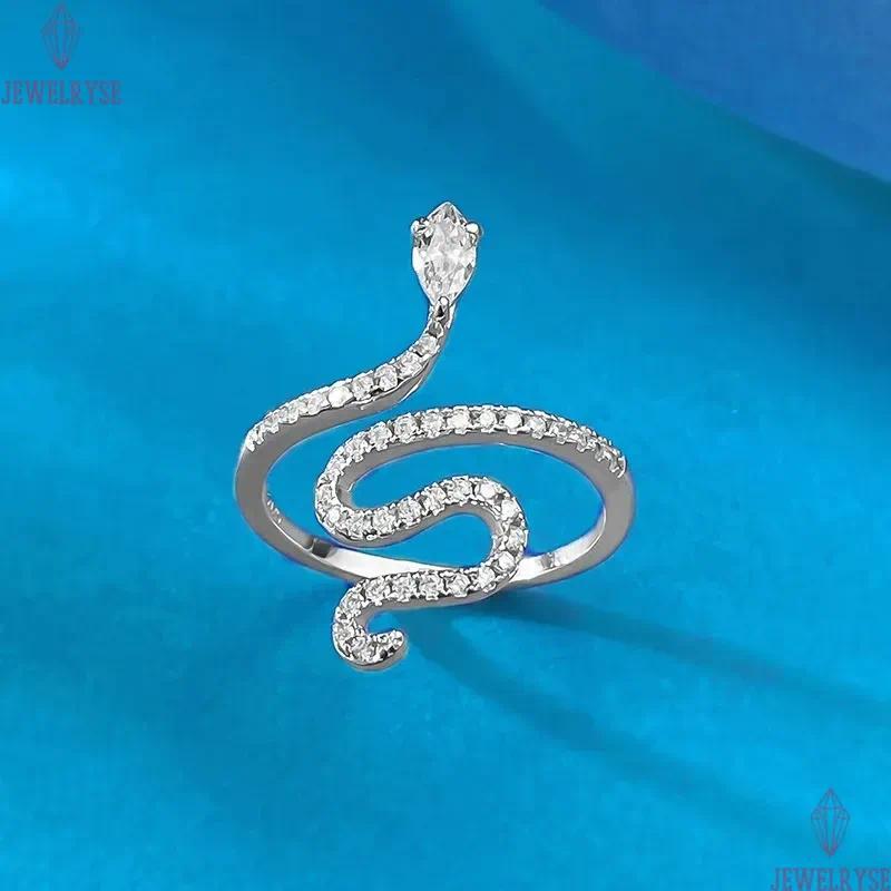 luxury size 5-9 snake band rings designer for woman s925 sterling silver jewelry party 5A cubic zirconia fashion diamond ring women valentines day fri