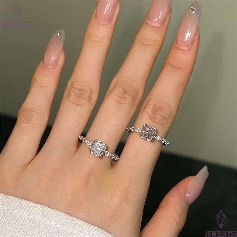 Water Drop Diamond S925 Sterling Silver Designer Ring for Woman 8A Cubic Zirconia Love Bridal Engagement Wedding Gold Rings Womens Luxury Jewelry Gift