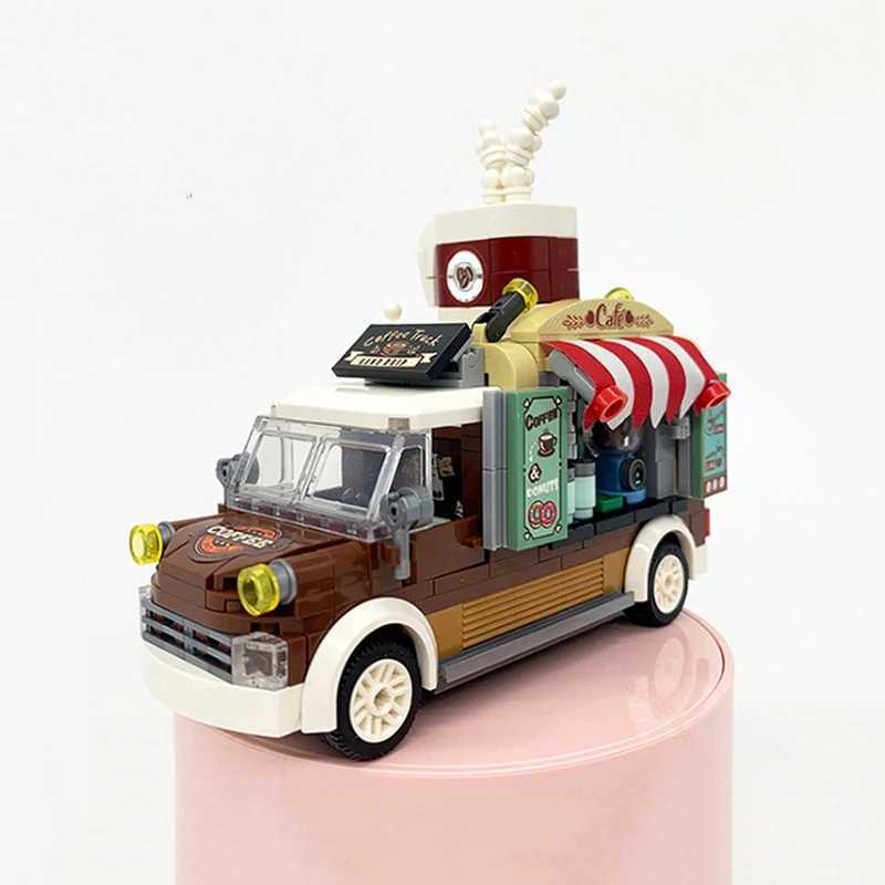 Mini Building Blocks Coffee Shop Car Toys DIY Childrens Educational Assembly Small Particle Bricks Holiday Gifts C251203