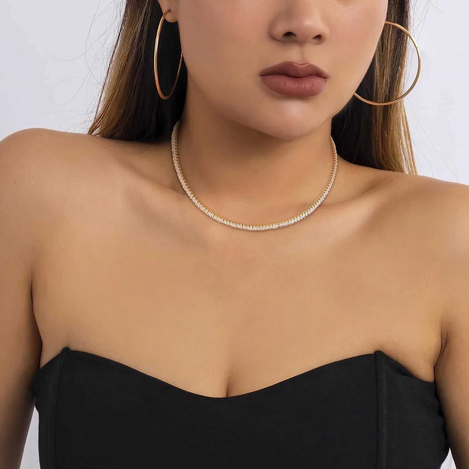 Cubic Zircon Necklace for Women 14K Gold Plated Waterproof Layered Necklaces Non Tarnish Dainty Necklace Stack Jewelry for WomenXJ251202