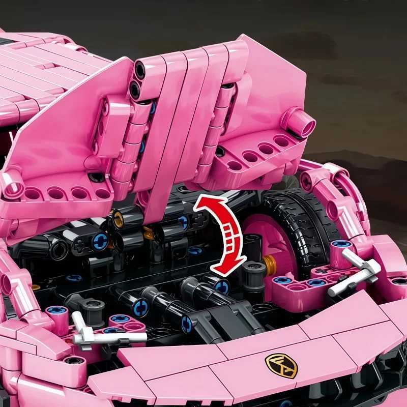 1296PCS Technical Lamborghinied Racing Car Building Block Model Sports Ci Vehicle Assemble Bricks Toy For Kids Adt Gif C251203