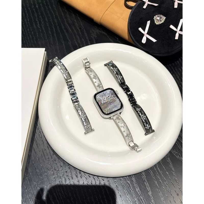 Slim Women Bracelet For Apple Watch 10 9 8 7 6 5 4 se Ultra2 49mm Stainless Steel Strap For iWatch Band 42mm 46 38 40 41 45 44mm Z251203