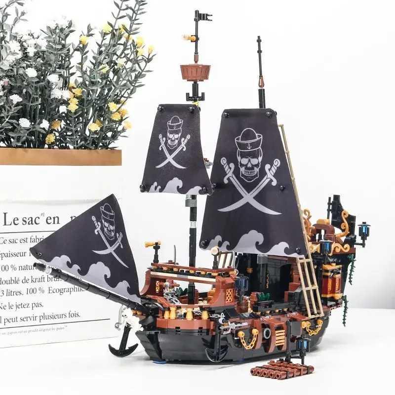 Pirate Ship Building Blocks Sailboat Model Bricks Ci Series Creative Desktop Decoraiton Toys For Children Adt Gifts C251203