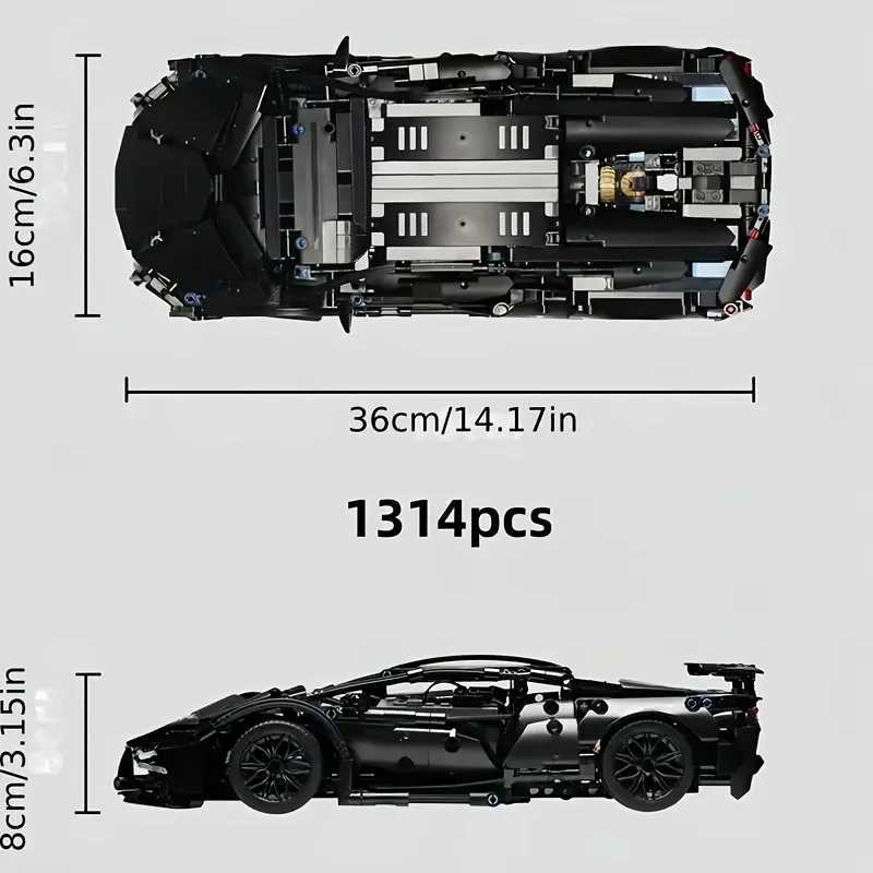 Technical Racing Sport Car Model Building Blocks technic adts 114 DIY Supercar Brick Puzzle Toys Kid Adt Gift1280grane C251203