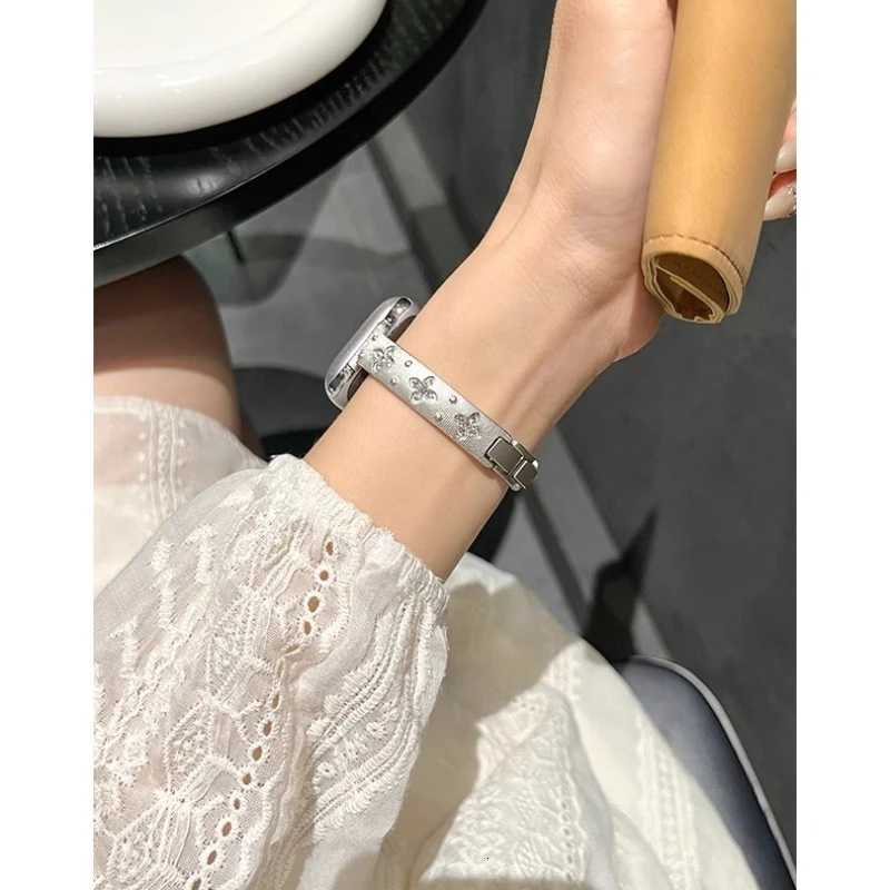 Slim Women Bracelet For Apple Watch 10 9 8 7 6 5 4 se Ultra2 49mm Stainless Steel Strap For iWatch Band 42mm 46 38 40 41 45 44mm Z251203