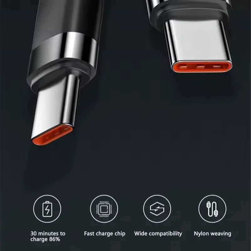 120w Fast Charger PD Quick Charging High Quality Usb C To Usb Type C Cable For Iphone 15 Plus Pro Max For S24 C251203