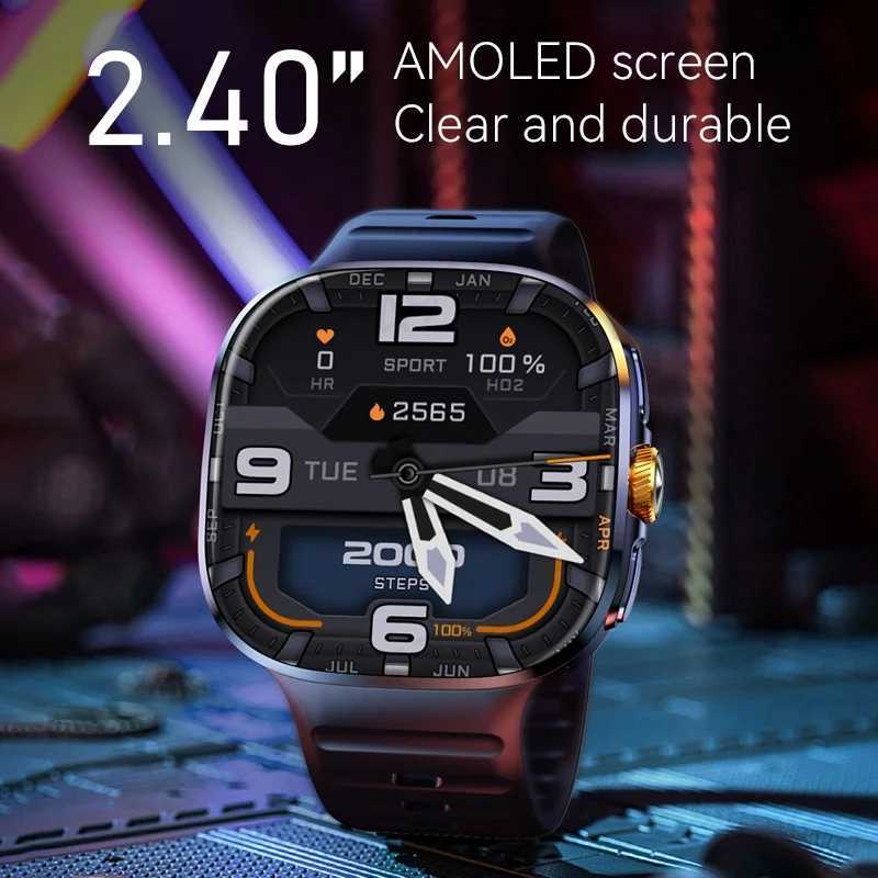 M99 Smart Watch Android 100 Smartwatch With Sim Card Rotary Camera GPS WIFI Cpass 512GB Storage 24inch larger Amoled Sn C251203