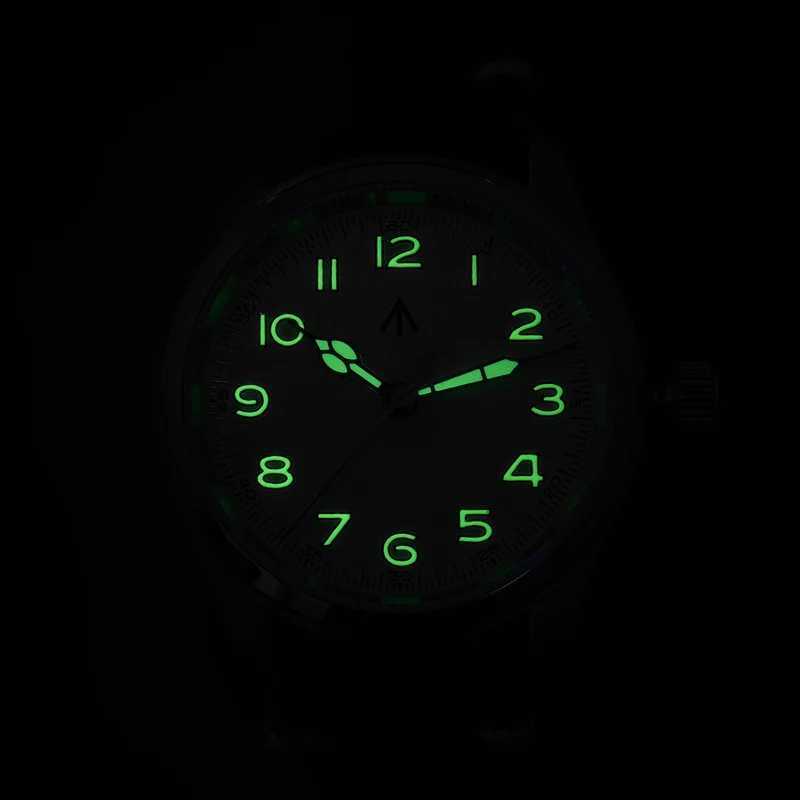 Militado ML08 38mm Quartz Watch Military VH31 Movement Double Sapphire Crystal Luminous 100m Waterproof Vintage Watches K251203