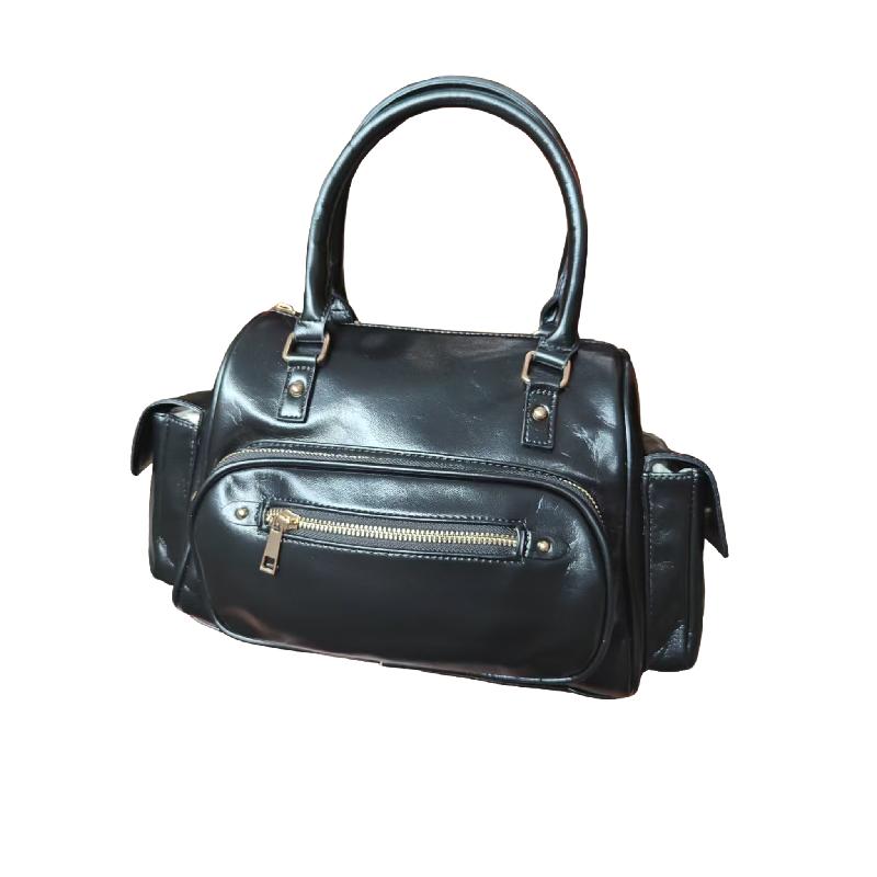 Spacious luxury tote bag unisex business leather shoulder bag portable handbag elegant fashion bags multi pocket sling bag hobo bag durable travel han