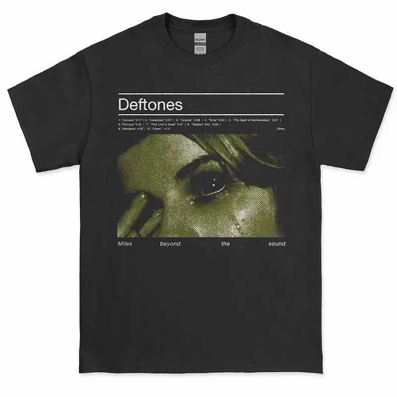 Deftones T Shirt Men High Quality Cotton Fashion Women Short Sleeve Tops Punk Music Style Metal American Tee
