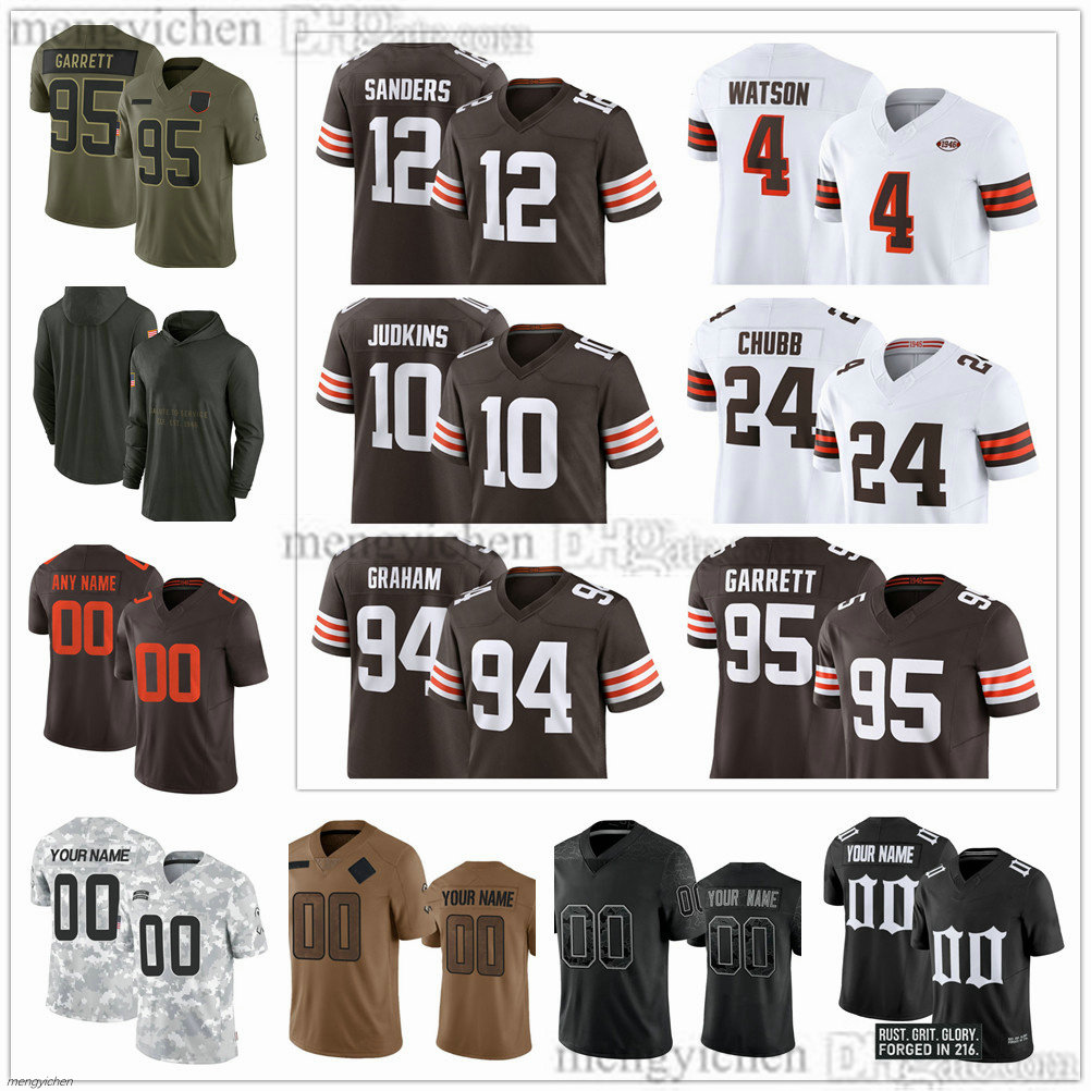 Football Jerseys 4 Deshaun Watson 8 Dillon Gabriel 3 Jerry Jeudy 13 Corey Bojorquez 33 Ronnie Hickman 75 Joel Bitonio 78 Jack Conklin 22 Dylan Sampson 77 Wyatt
