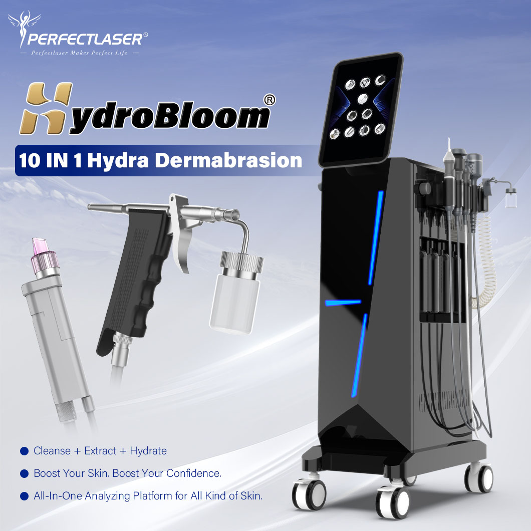 Professional Hydro OxyGeneo Facial Machine Oxygen Jet Peel Hydrodermabrasion Microdermabrasion Face Deep Skin Cleaning Skin Rejuvenation