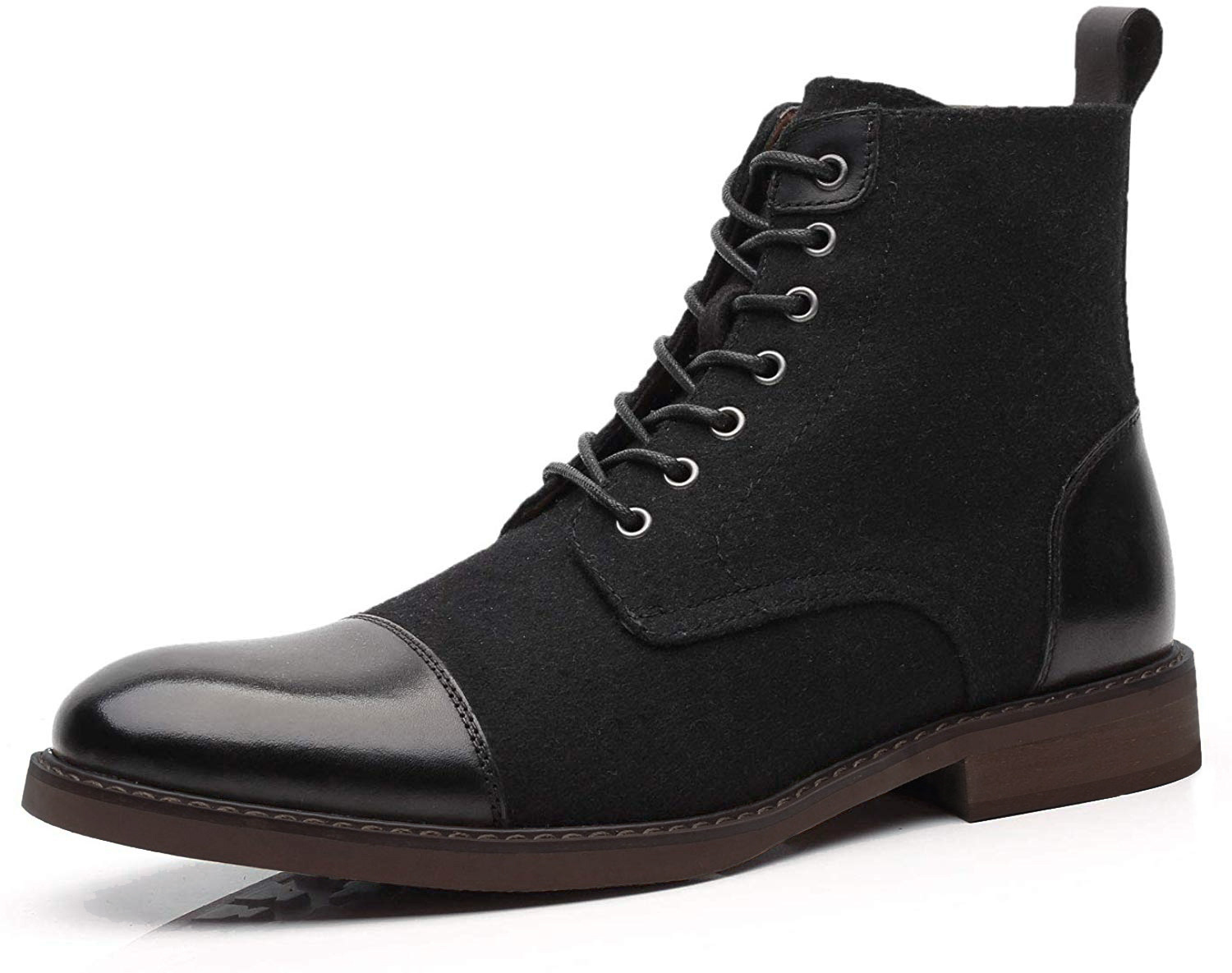 Designer shoes 2025 hot mens high top Martin boots imitating wool trend autumn and winter fashion boots large size 39-48 black brown grey
