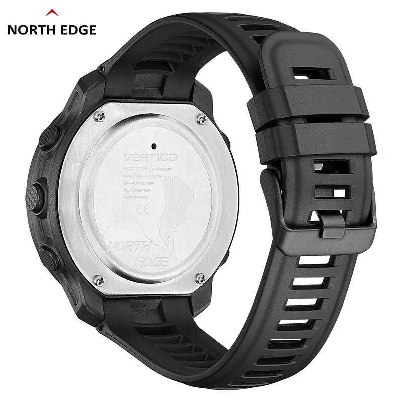 NORTH EDGE VERTICO Mens Digital Watch Carbon Fiber Case Smart Watch For Man Sports WR50M Watch Altimeter Bareter Cpass C251203
