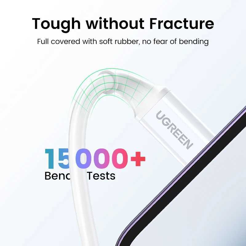 UGREEN 2PCS MFi 20W PD USB Type C to Lightning Cable for iPhone 14 13 12 Pro Max Fast Charging for iPad Mini Phone Type C Cables C251203