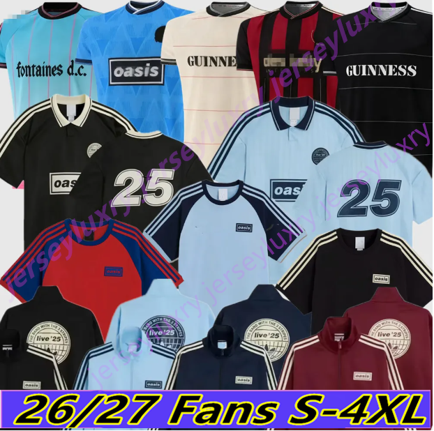 25 26 Bohemians Oasis Tour Live 2025 135th Anniversary Football Jersey 2025 2026 Camisetas HOME AWAY THIRD GOALKEEPER football shirt adult kids kits me