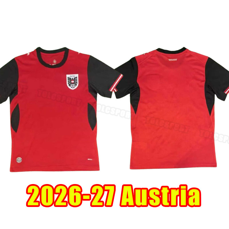 Austria soccer jerseys 2026 X.SCHLAGER SABITZER ALABA Austria football shirts 26 27 LAIMER BAUMGARTNER DANSO SEIWALD LIENHART 2027 long sleeve