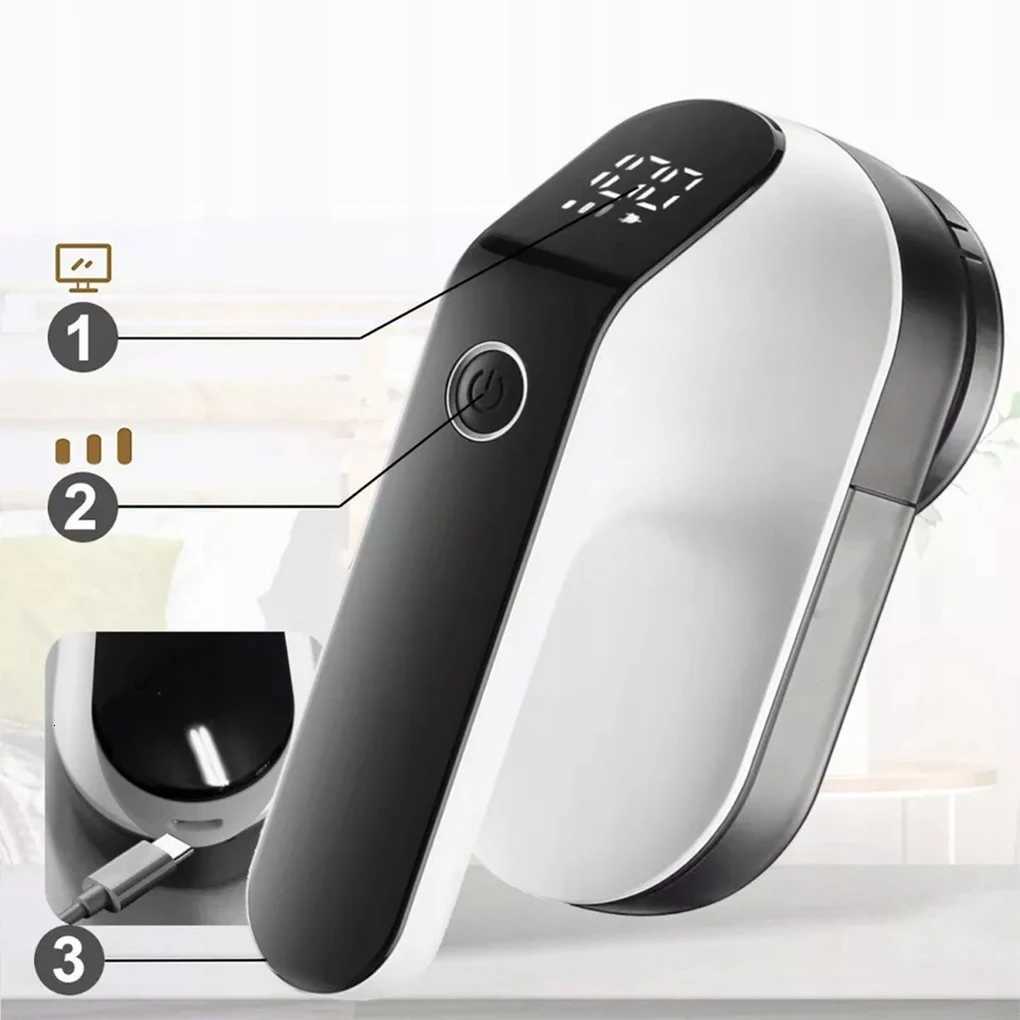 Portable Digital Display Electric Lint Remover Clothes Fluff Pellet Remover Trimmer Machine Rechargeable Fabric Shaver Removes M251203 - view 3