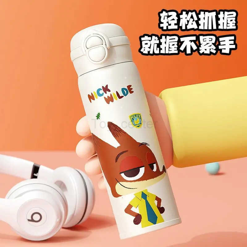 Disney Cartoon Series Judy Nick Stitch Lotso New Cute Creative Pattern Fashionable Large Capacity Stainless Steel Thermos Mug H251203