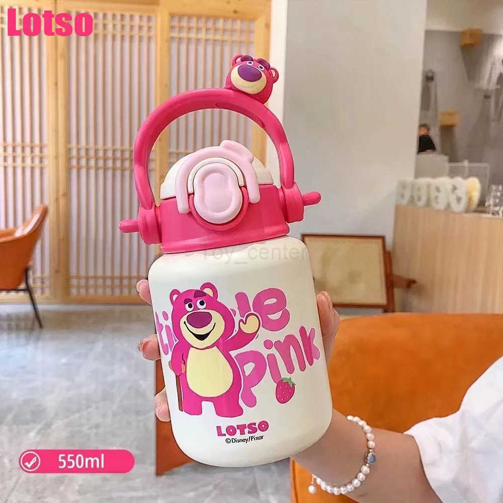 Disney 550ML Mickey Cute Thermos Cups 316 Stainless Steel Portable Sippy Girls Cup Easy To Hand Up Sealed Leakproof H251203